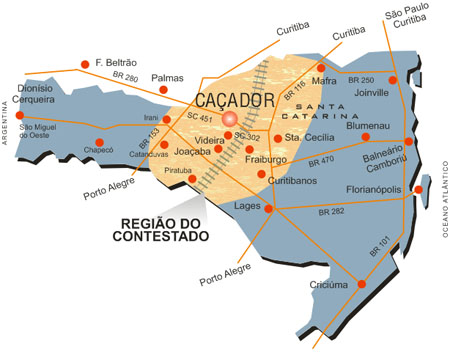 Atendimento na Região de Caçador