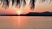 Pôr do sol registrado pelo caçadorense no Pantanal em Mato Grosso do Sul