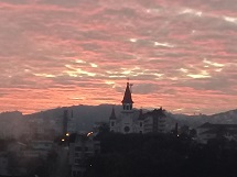 Videira na manhã desta quinta-feira (4)