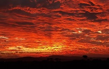 Pôr do sol em Caçador...