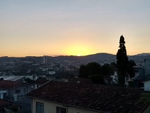 Entardecer em Caçador-SC