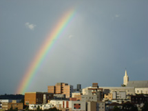 Arco-íris no céu de Caçador. Foto Erci Boher. Fev 2009.