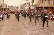 7 de setembro: Desfile do Tiro de Guerra de Caçador, na Avenida Barão do Rio Branco. Foto divulgação. Envie uma foto que você ache interessante para  contato@cacador.net .