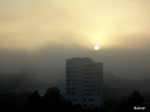 Nascer do sol em Caçador. Dia 10/06/11. Foto Erci Bohrer.