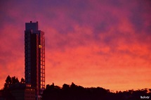 Entardecer em Caçador...