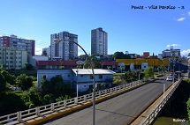 Registro da ponte que liga os bairros Centro e Vila Paraíso. Foto: Erci Bohrer.