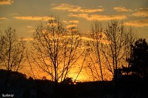 Por do sol em Caçador. Foto Erci Bohrer.