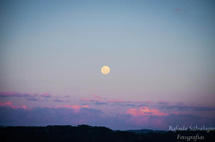 Lua no céu de Caçador. Foto Rafaela Salvalagio.