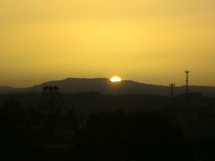Entardecer em Caçador. Foto Arlene do Valle.