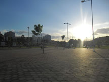 "Pôr do Sol no Parque Central". Foto Ana Claudia Rocha Farias.