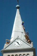 Torre da Catedral São Francisco de Assis passa por reformas. Foto Jorge Tadeu. Dez 2008.