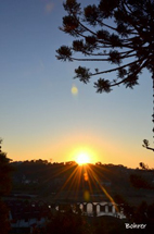 Nascer do sol em Canela - RS. Foto Erci Bohrer.