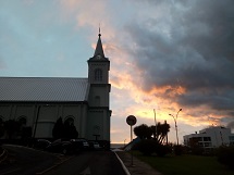 Catedral São Francisco de Assis no final da tarde desta quarta-feira (13).