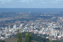 Caçador vista do morro das Antenas. Foto Aline Driessen.