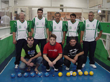 Equipe caçadorense de Bocha, classificada e com chances de medalha nos Jogos Abertos de Santa Catarina.