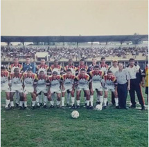 Equipe da Caçadorense, no Estádio Municipal de Caçador, em 2002 - Campeonato Catarinense da 1ª Divisão. 
 Tita, Timba, Paulinho França, Bibico e Pedrinho são alguns dos atletas que estão na foto.