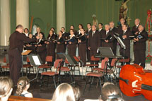 Cantata de Natal: Músicos de Caçador em apresentação na Catedral São Francisco de Assis. Foto dez/2007.