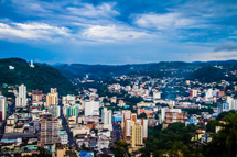 Vista de Joaçaba e Herval d´Oeste ao fundo. Foto André Arcênio.