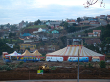 Lazer: Circo começou a se instalar nesta semana em Caçador. Foto Murilo Roso.