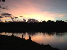 Foto do entardecer. Km 15 no dia 29/05/12. Lucas Binotto.