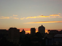 Entardecer em Caçador. Foto Erci Bohrer.