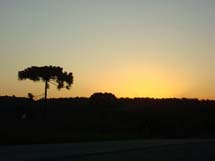 Por do sol. Foto Erci Bohrer.