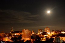 Imagem do luar em Caçador. Foto Erci Bohrer.