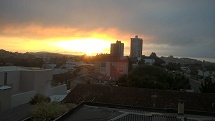 Pegando fogo no céu...