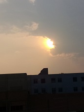 Fim de tarde em Caçador.