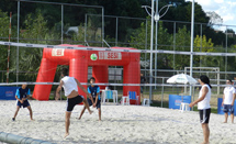 Torneio de vôlei de areia no Parque Central. Foto Murilo Roso.