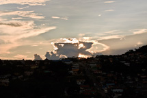 Por do sol em Caçador, sábado dia 29/01/2011. Foto Gibran Barpp Farfud.