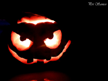 Abóbora da semana do Halloween. "Feita por mim e minhas amigas. Foto Pricila Santos.