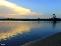 "Por do sol em Itapoá". Foto Erci Bohrer.