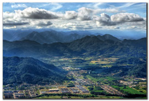 Vista aérea das cidade de Jaraguá do Sul e Schroeder.Foto: Sergio Parisi.