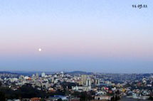 Lua cheia em Caçador. Foto Erci Bohrer.