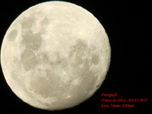 Super lua. Foto Osmar Silva.