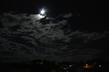 Luar sobre a cidade de Caçador 19/01. Foto Gibran Barpp Farfud.