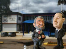 Lula e Chaves visitam Caçador. Foto e criação Johny Petterson Pacheco de Paula de Lima.