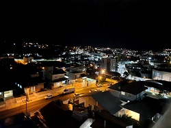 Luzes da cidade de Caçador.  Mayara Massucato / bairro Bom Jesus.