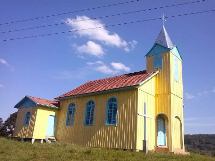 Foto Marcelo Menegazzo (Facebook). Igreja na Linha Presidente Pena, interior de Caçador.