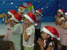 Noite do Pijaminha. Escola Municipal Castelhano. Foto Divulgação.