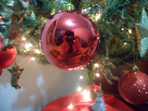 Foto tirada por Murilo Piacentini para mostrar os preparativos para o dia de Natal. "Melhor do que todos os presentes por baixo da árvore de natal é a presença de uma família feliz".