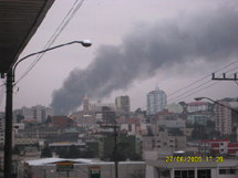 "Nuvem estranha que pairava sobre Caçador". Foto Mauro Machado. 27/06/2009.