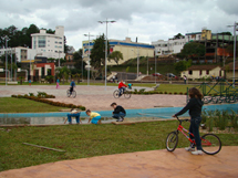 Parque Central no final de semana. Foto Murilo Roso.