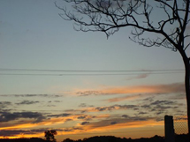 Pôr-do-sol no Parque das Araucárias. Foto Erci Bohrer.