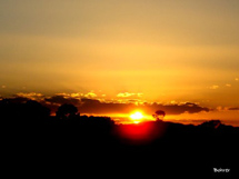 Por do sol. Foto Erci Bohrer.