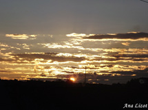 O pôr do sol. Foto Ana Lizot.