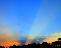 Por do sol em Caçador. Erci Bohrer.