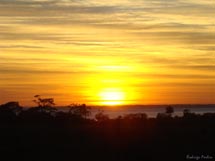 Por do sol: final de tarde de domingo em Caçador. Foto Murilo Roso. 06/08/2008.