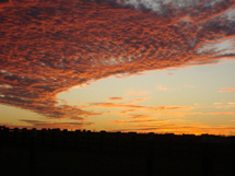 Por do sol em Canarana (MT). Foto Lindacir Faccio Giaretta.